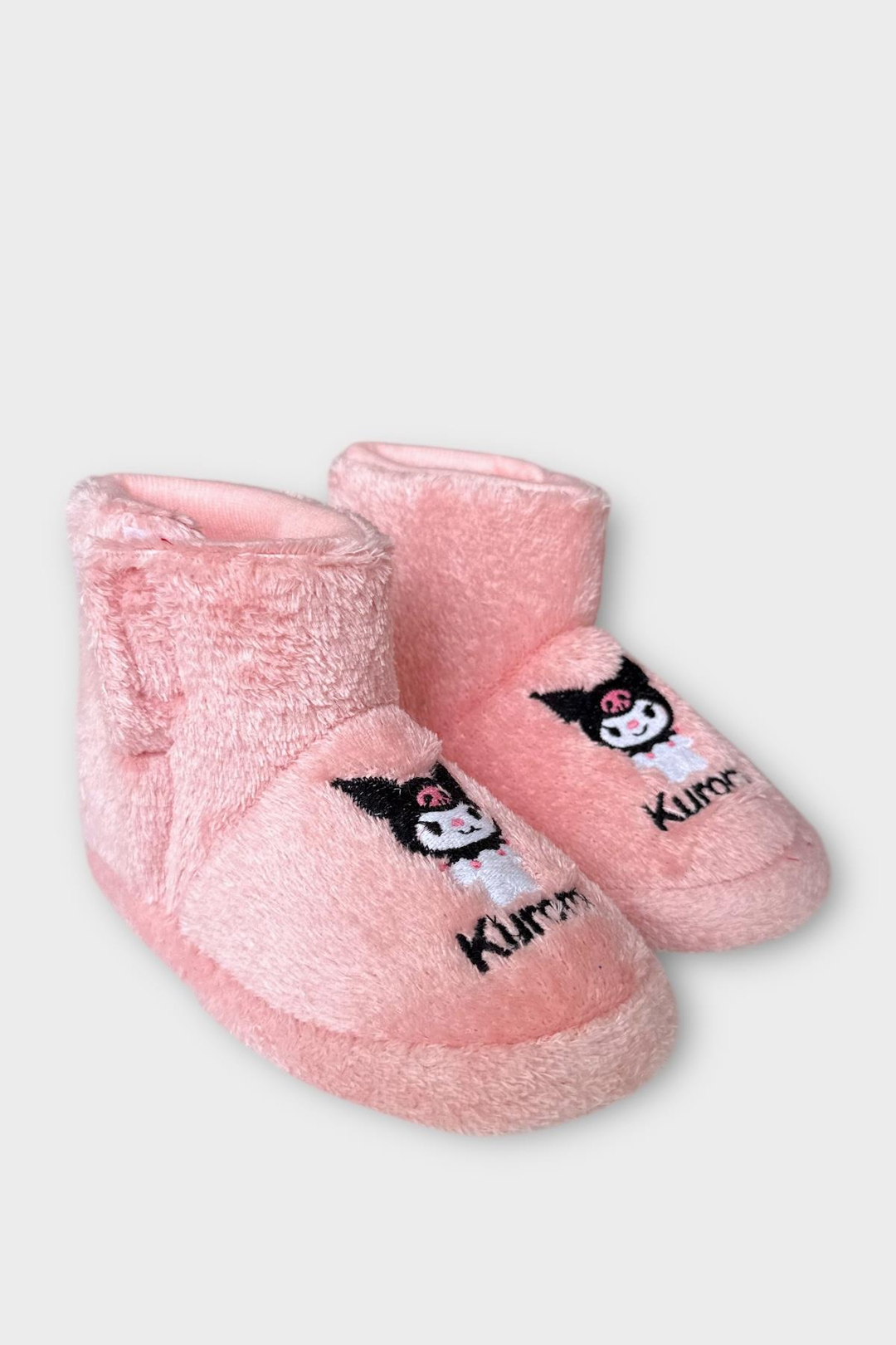 Çocuk Kuromi Nakış Detaylı Panduf PUDRA