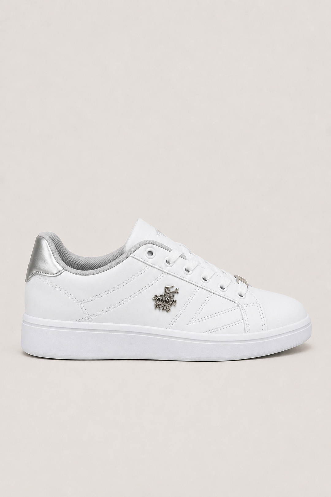 Kadın Sneaker Ayakkabı BEYAZ - GÜMÜŞ
