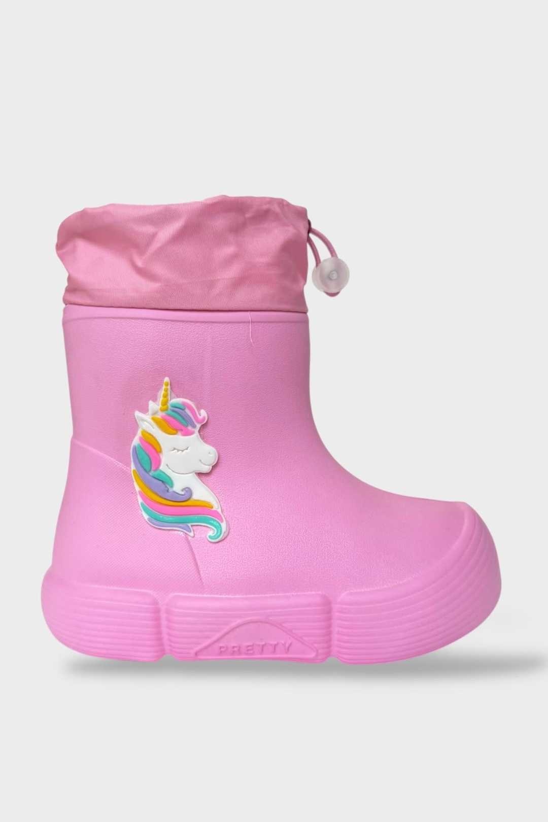 Çocuk Kışlık Su Geçirmez Yağmur Botu PEMBE