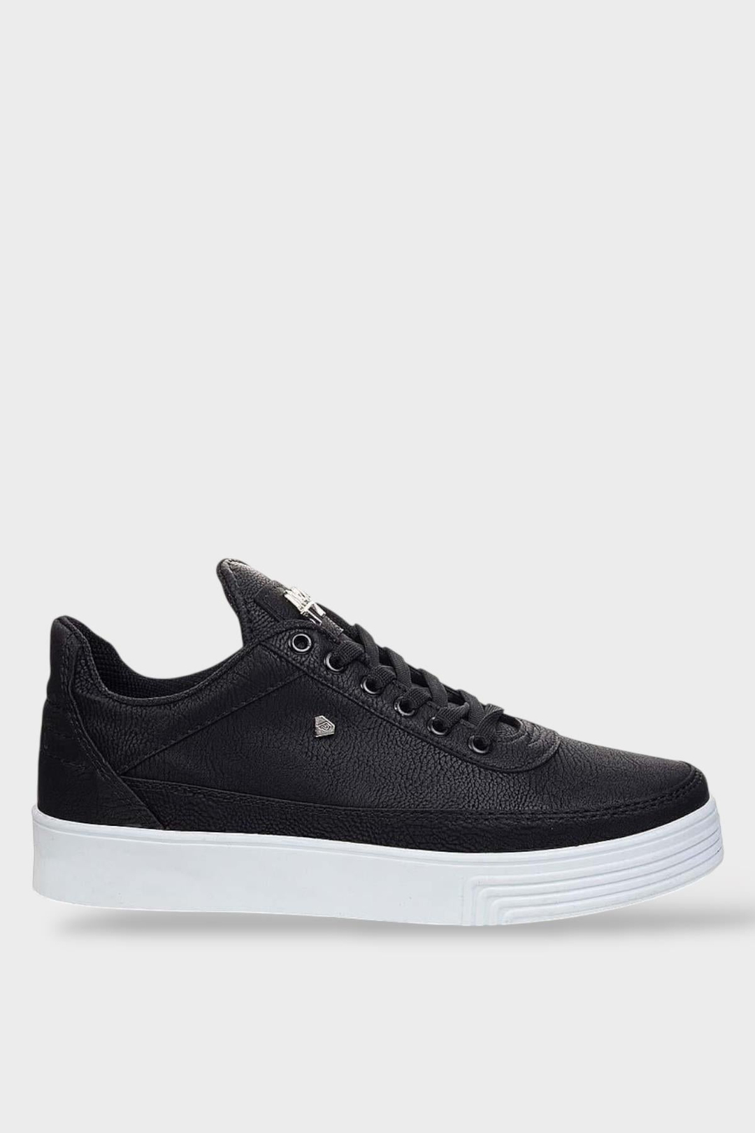 Erkek Günlük Yumuşak İç Astarlı Şık Sneaker Spor Ayakkabı SİYAH - BEYAZ
