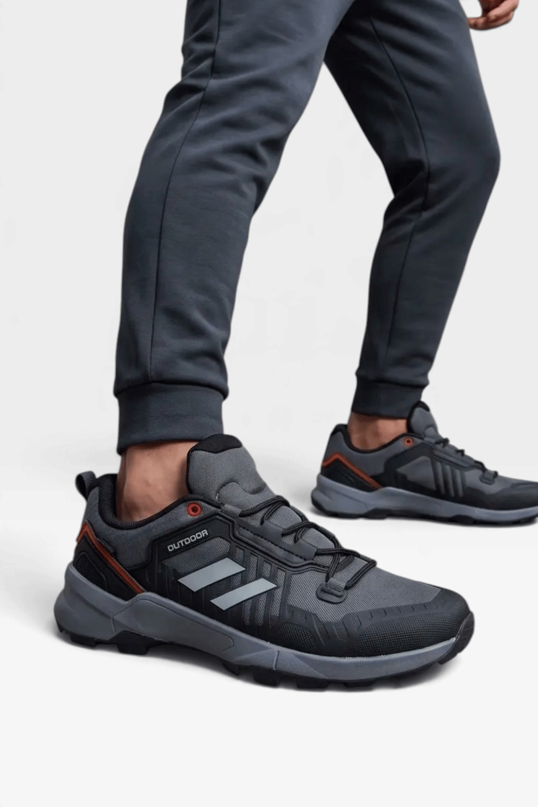 Erkek Su İtici Outdoor Spor Ayakkabı Bot FÜME - SİYAH