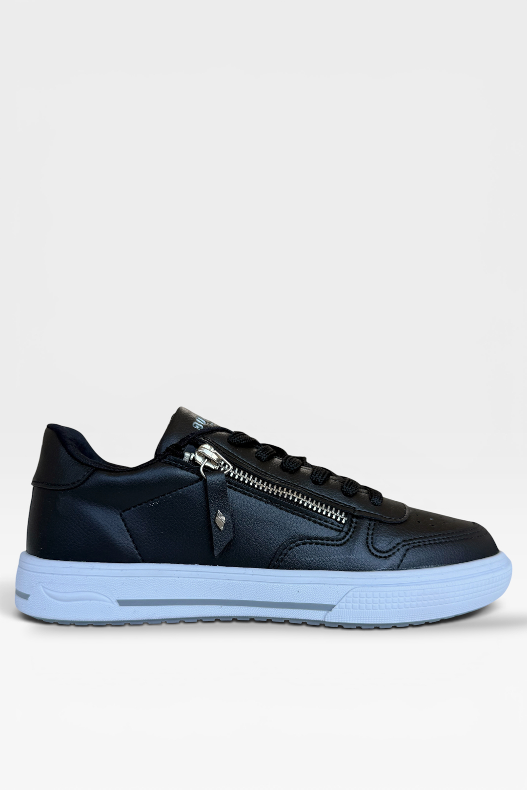 Günlük Hafif Taban Bağcıklı Fermuarlı Kadın Sneaker Ayakkabı SİYAH