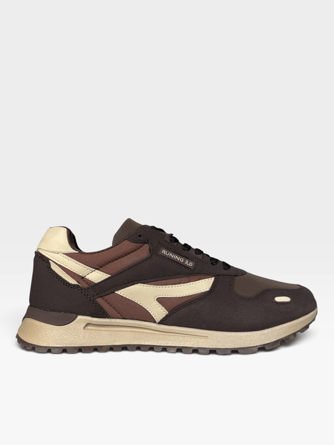 Erkek Ortopedik Günlük Yürüyüş Koşu Sneaker Spor Ayakkabı KAHVERENGİ