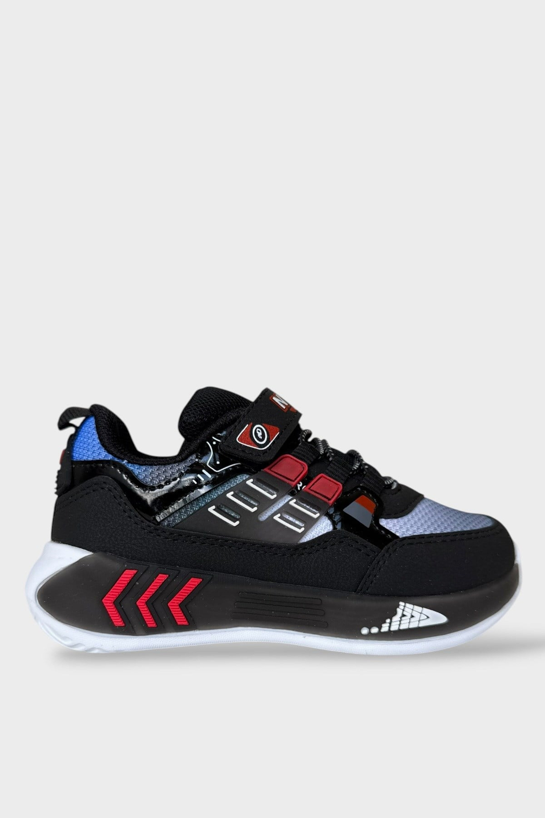 Cırtlı Hafif Anatomik Taban Günlük Sneaker Çocuk Spor Ayakkabı SİYAH - KIRMIZI