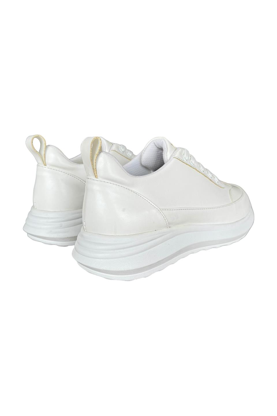 Bağcıklı Kadın Sneaker BEYAZ