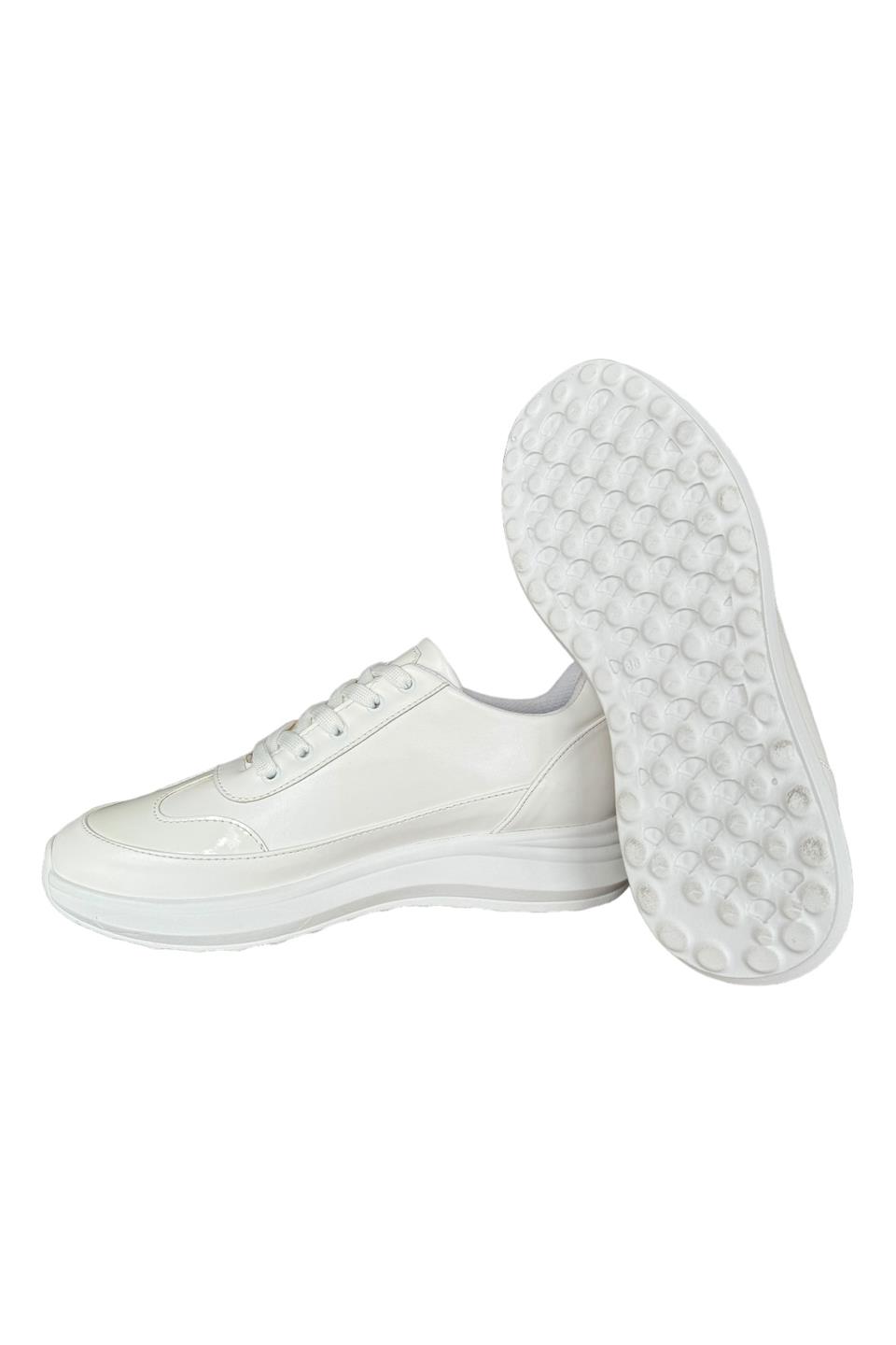 Bağcıklı Kadın Sneaker BEYAZ