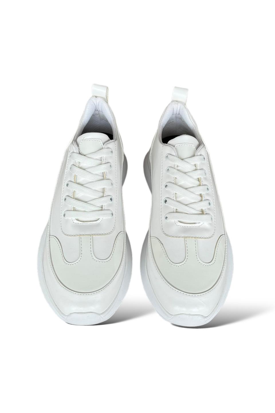 Bağcıklı Kadın Sneaker BEYAZ