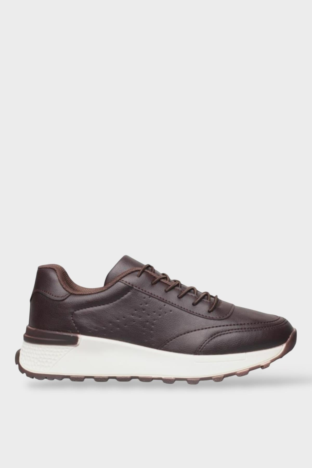 Kadın Bağcıklı Kolay Giyilebilir Mevsimlik Sneaker Spor Ayakkabı KAHVERENGİ