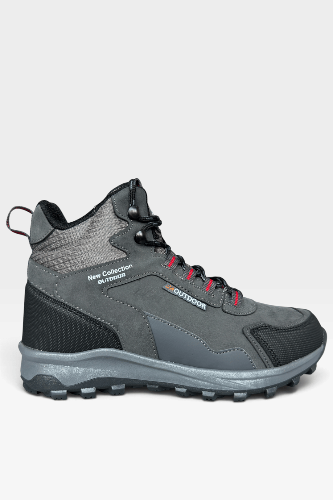 Soğuk Geçirmez Uzun Unisex Outdoor Trekking Bot FÜME - KIRMIZI