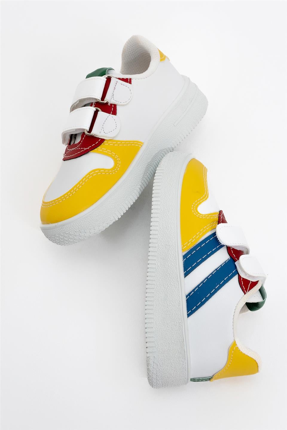 Çocuk Sneaker Spor Ayakkabı BEYAZ - KIRMIZI