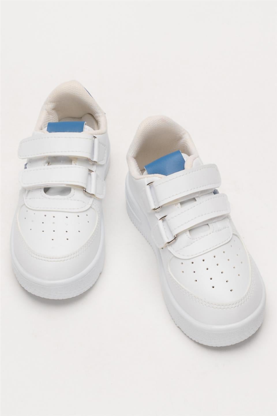 Çocuk Sneaker Spor Ayakkabı BEYAZ-MAVİ