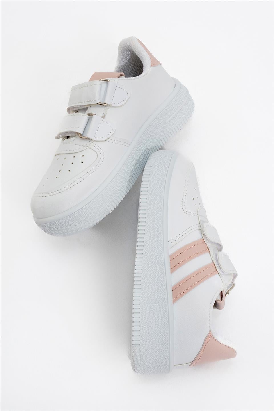 Çocuk Sneaker Spor Ayakkabı BEYAZ - PUDRA