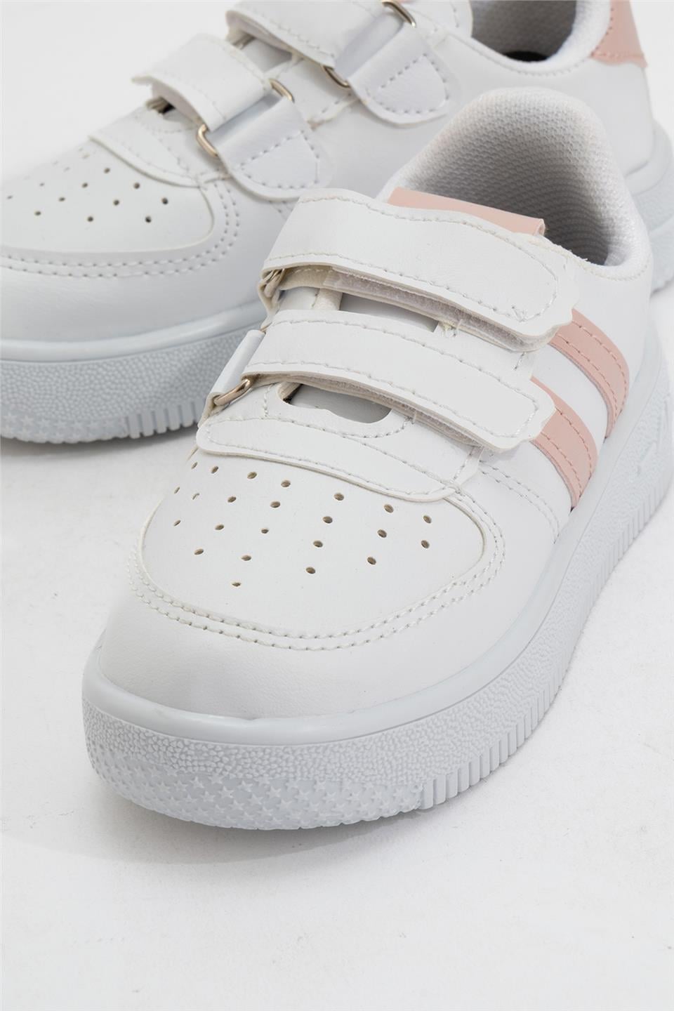 Çocuk Sneaker Spor Ayakkabı BEYAZ - PUDRA