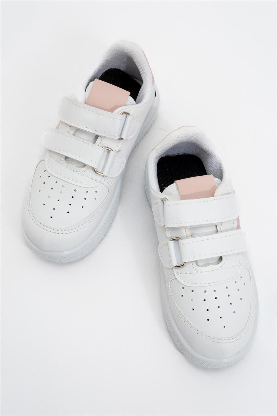 Çocuk Sneaker Spor Ayakkabı BEYAZ - PUDRA