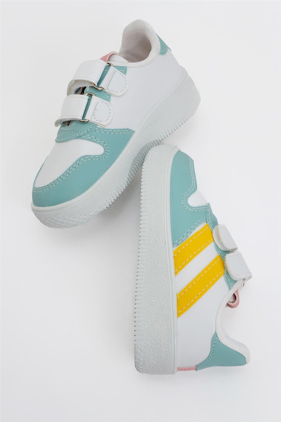 Çocuk Sneaker Spor Ayakkabı BEYAZ - SU YEŞİLİ