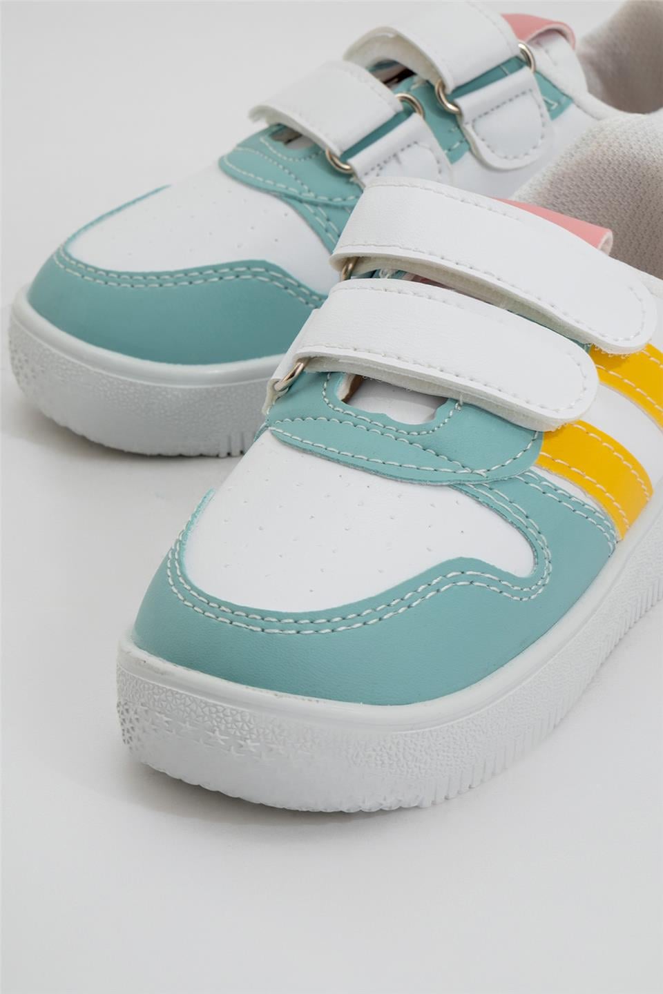 Çocuk Sneaker Spor Ayakkabı BEYAZ - SU YEŞİLİ