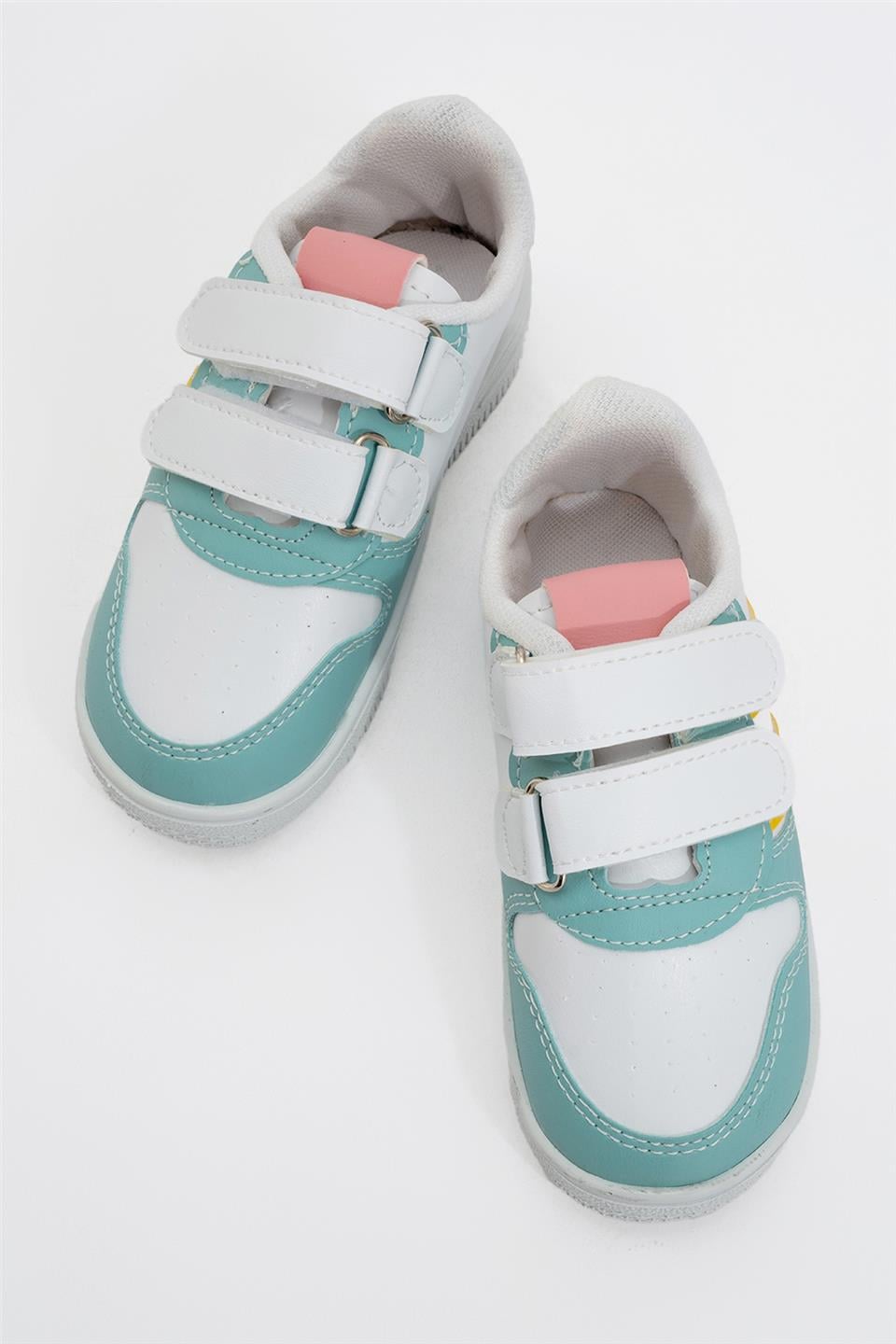 Çocuk Sneaker Spor Ayakkabı BEYAZ - SU YEŞİLİ
