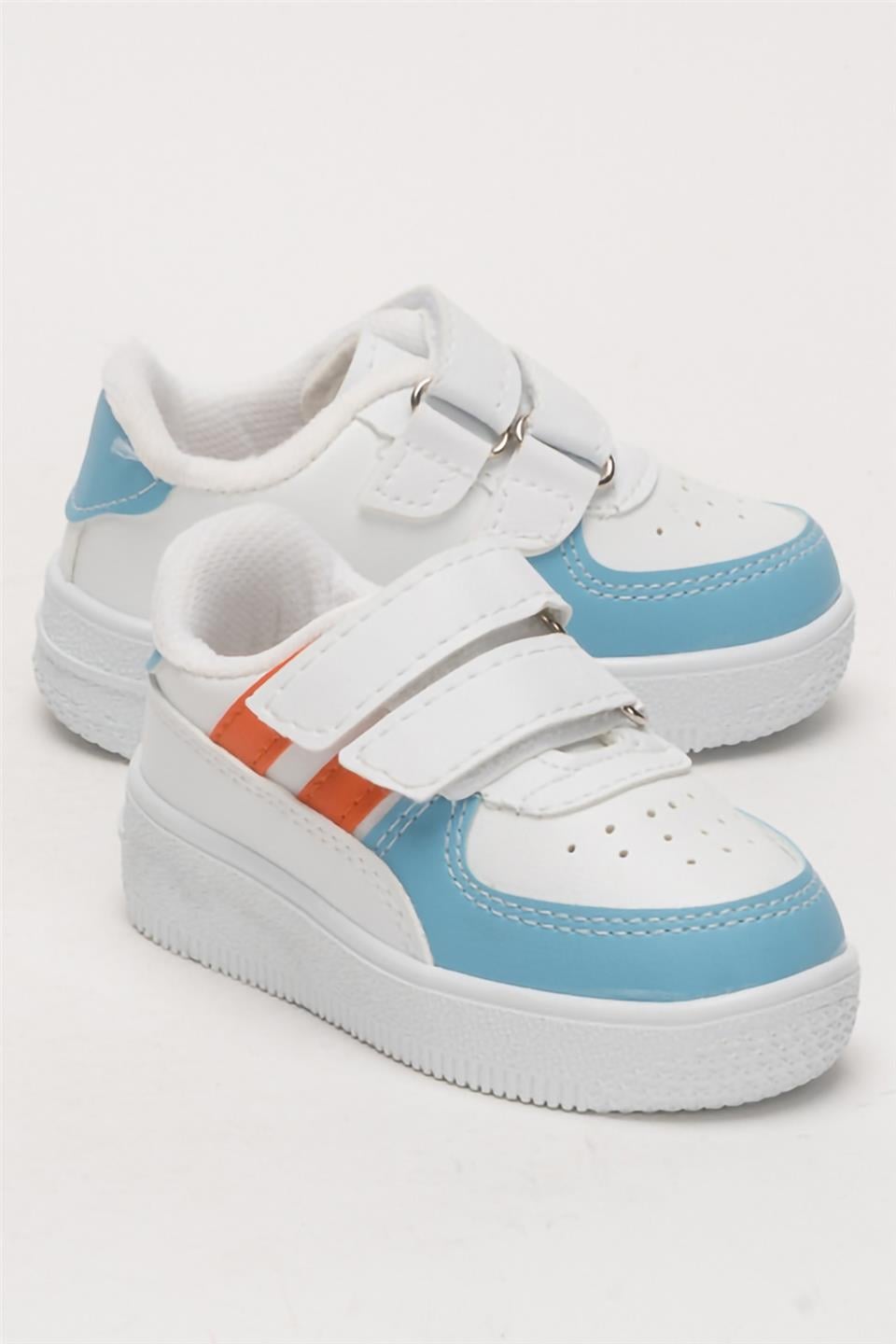 Çocuk Sneaker Spor Ayakkabı MAVİ - BEYAZ