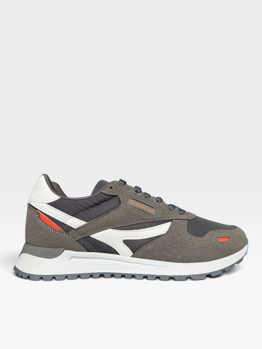 Erkek Ortopedik Günlük Yürüyüş Koşu Sneaker Spor Ayakkabı FÜME