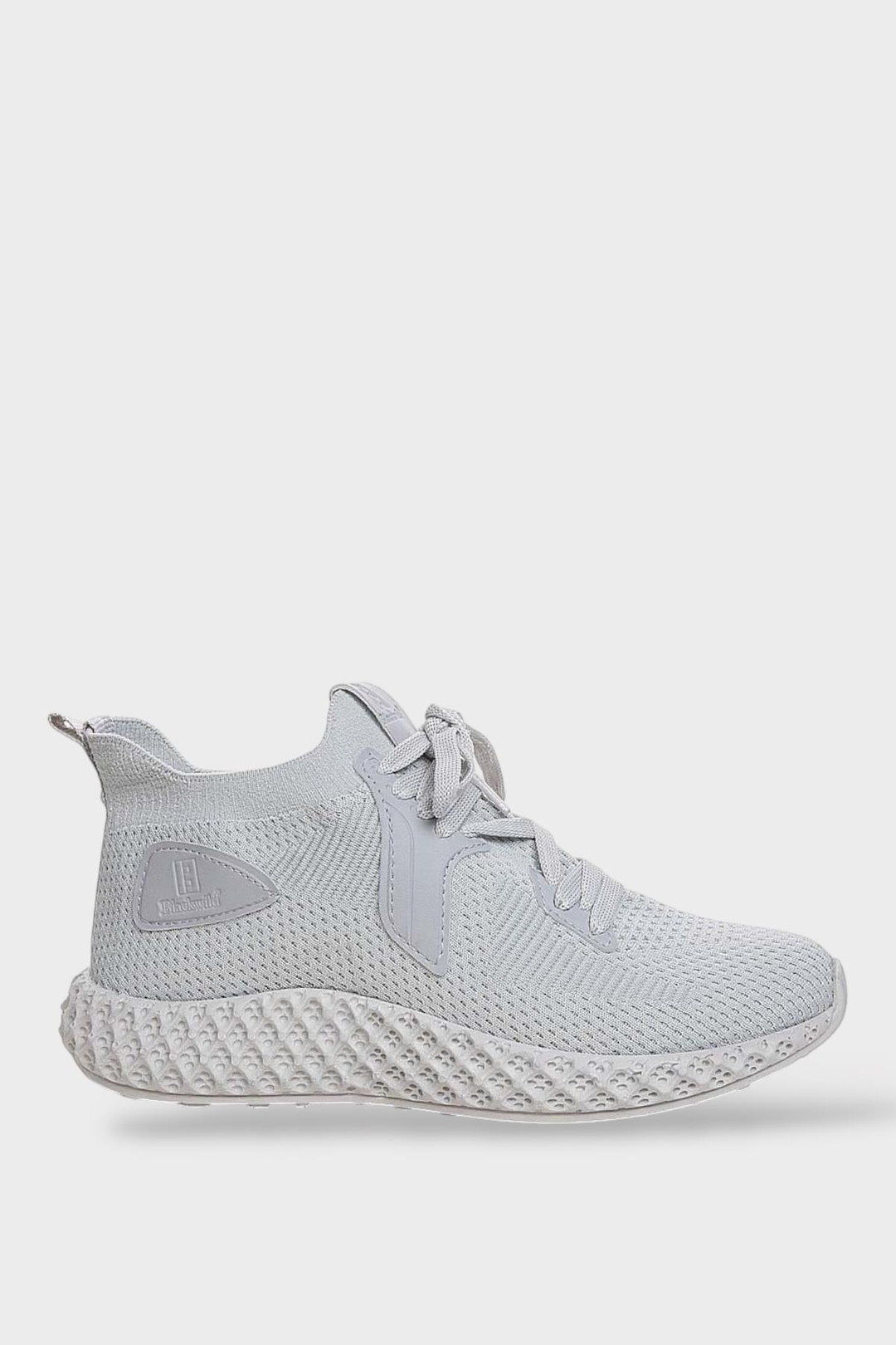 Unisex Triko Örme Sneaker Spor Ayakkabı GRİ