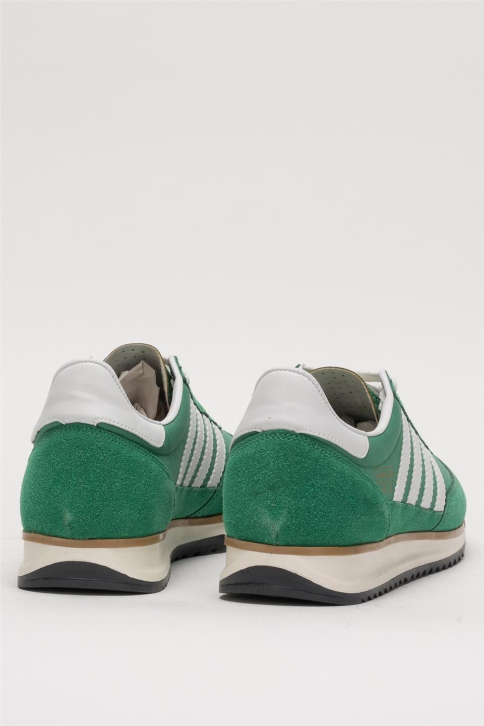 Erkek Günlük Rahat Taban Yumuşak Hafif Sneaker Bağcıklı Spor Ayakkabı  YEŞİL - BEYAZ