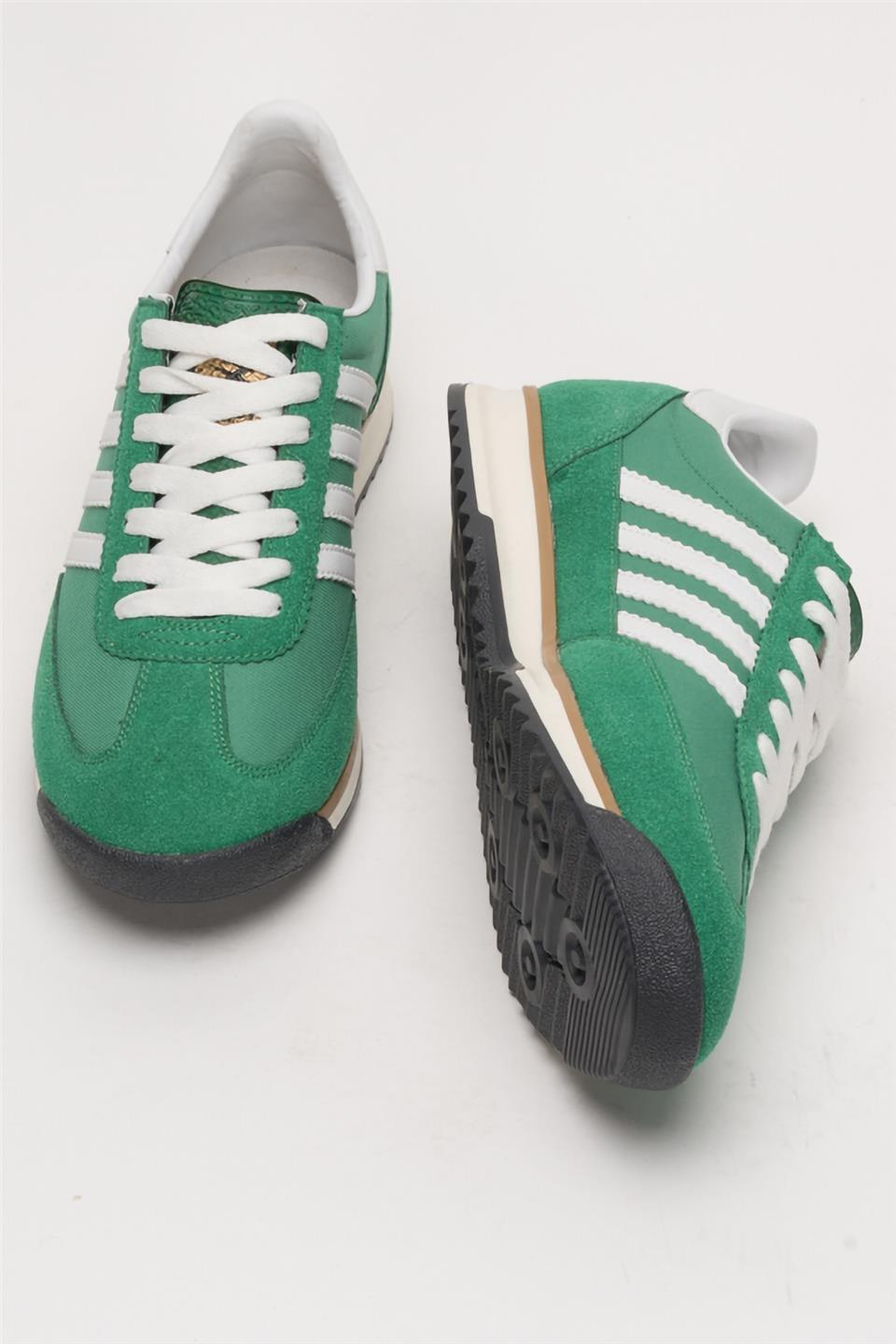 Erkek Günlük Rahat Taban Yumuşak Hafif Sneaker Bağcıklı Spor Ayakkabı  YEŞİL - BEYAZ