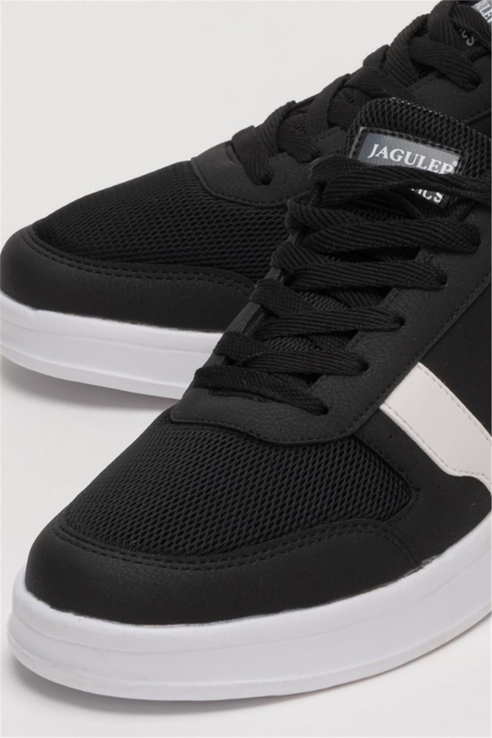 Erkek Günlük Sneaker Rahat Spor Ayakkabı SİYAH BEYAZ