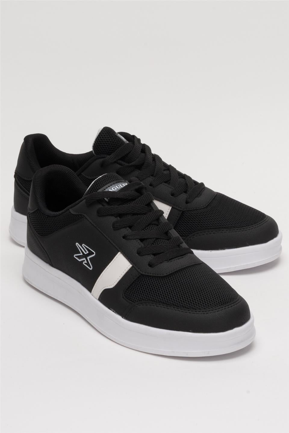 Erkek Günlük Sneaker Rahat Spor Ayakkabı SİYAH BEYAZ