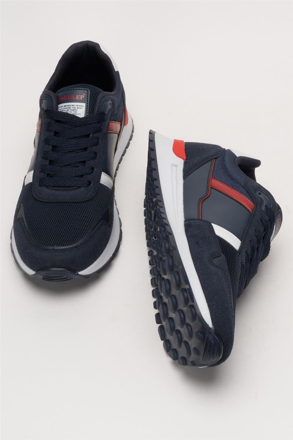Erkek Ortopedik Günlük Yürüyüş Koşu Sneaker Spor Ayakkabı LACİVERT