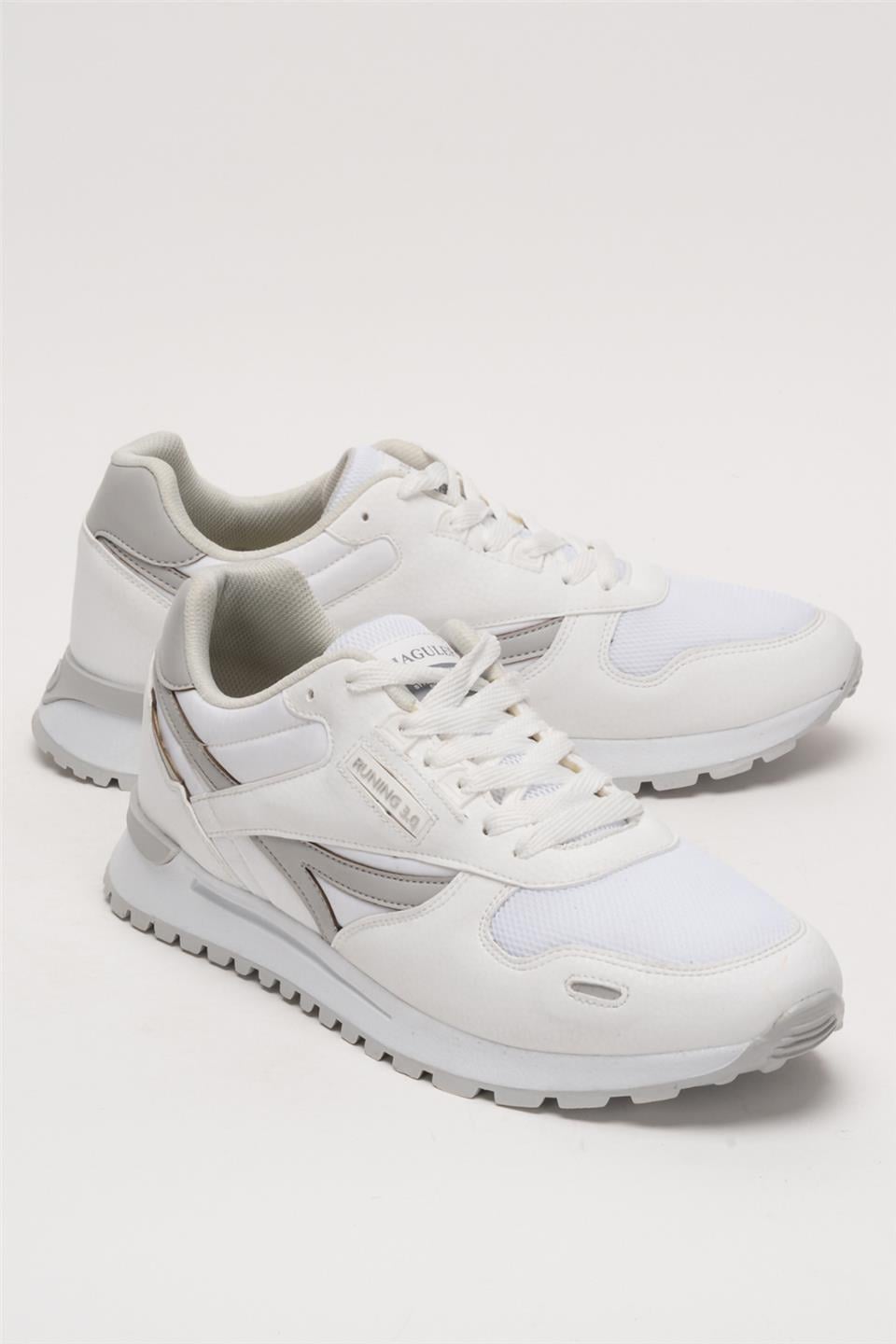 Erkek Ortopedik Günlük Yürüyüş Koşu Sneaker Spor Ayakkabı BEYAZ