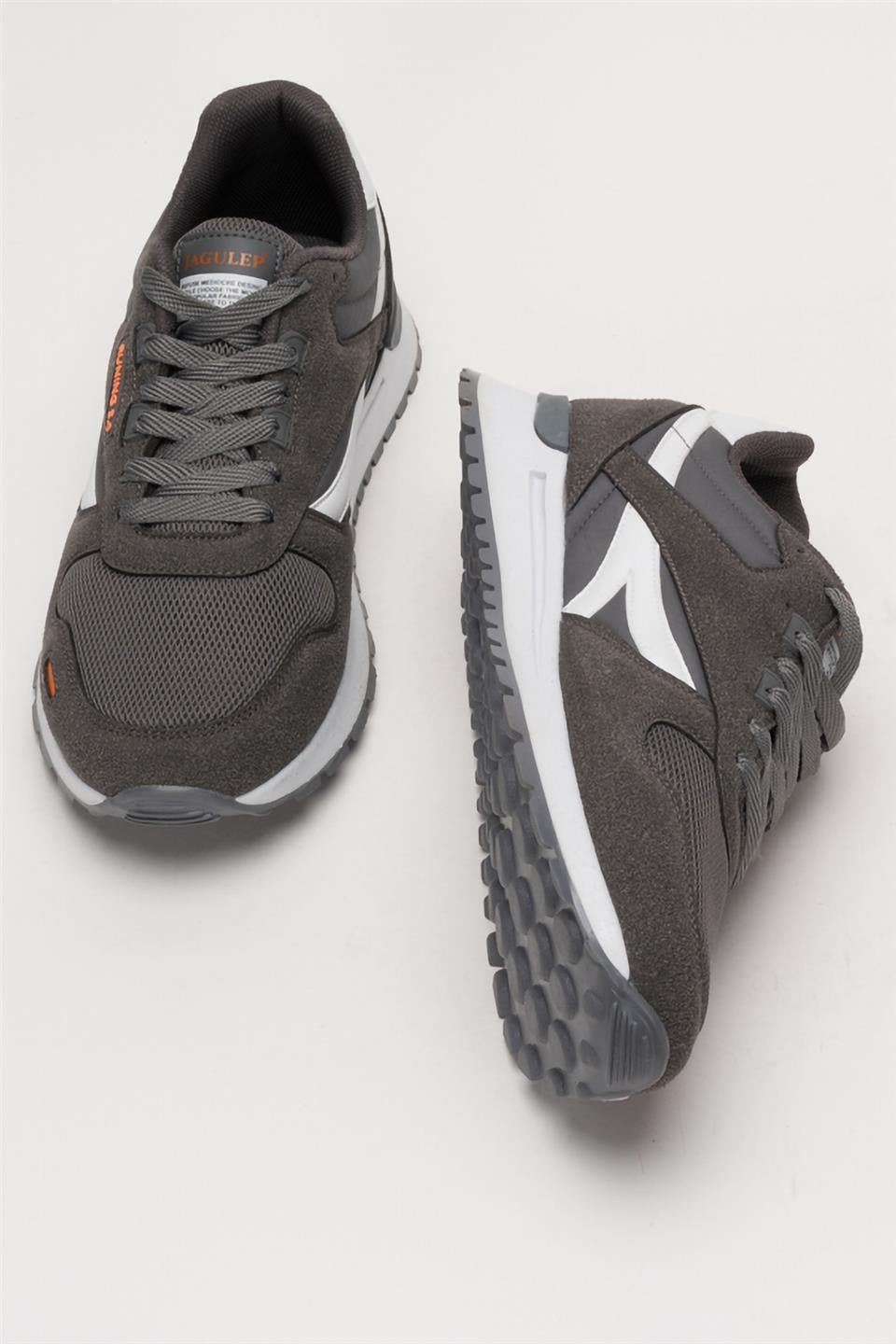 Erkek Ortopedik Günlük Yürüyüş Koşu Sneaker Spor Ayakkabı FÜME