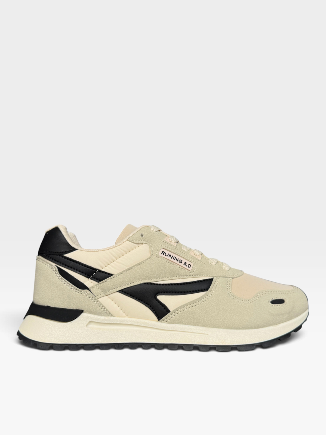 Erkek Ortopedik Günlük Yürüyüş Koşu Sneaker Spor Ayakkabı BEJ