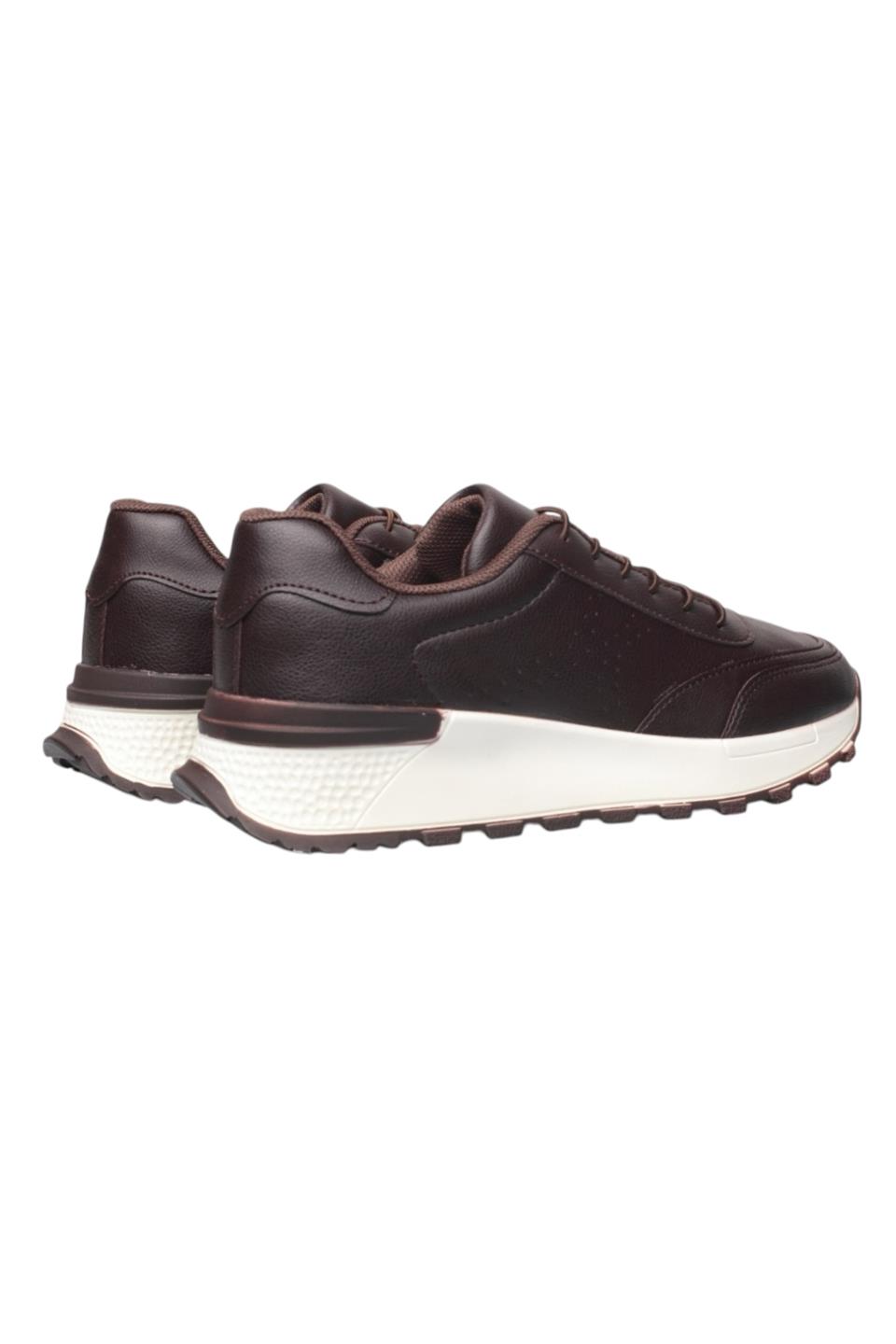 Kadın Bağcıklı Kolay Giyilebilir Mevsimlik Sneaker Spor Ayakkabı KAHVERENGİ