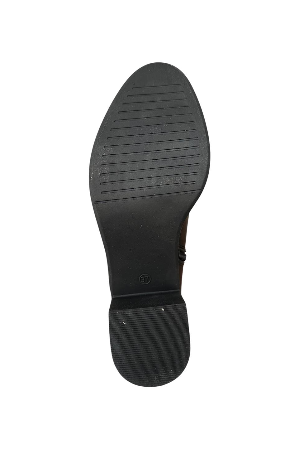 Kadın Kısa Topuklu Fermuarlı Kadın Bot (7 Cm) SİYAH