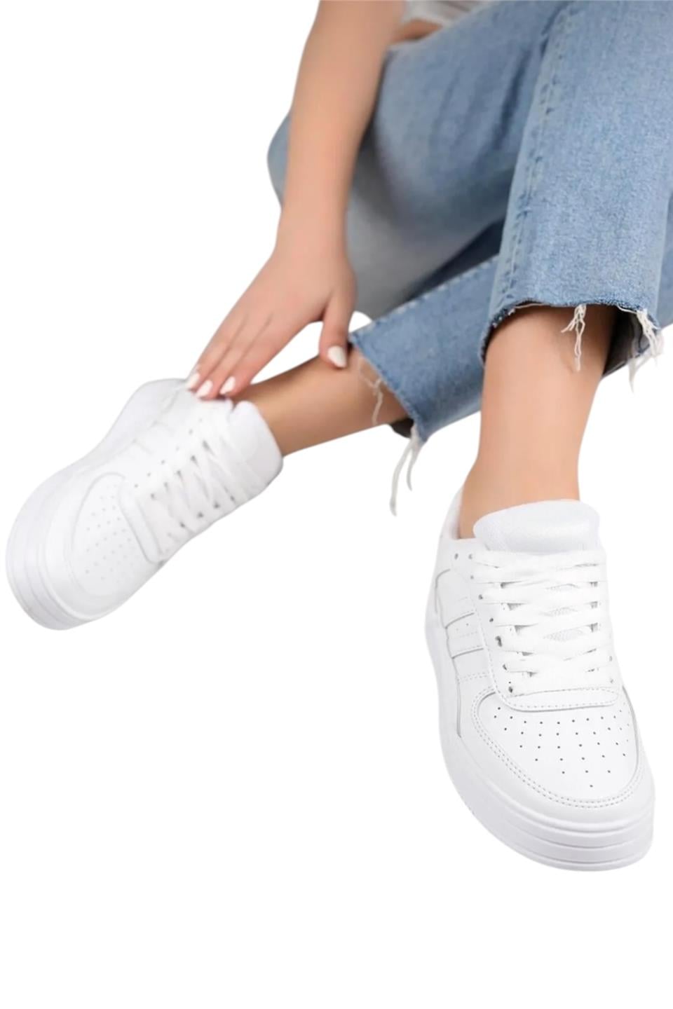 Kadın Sneaker Günlük Spor Ayakkabı BEYAZ