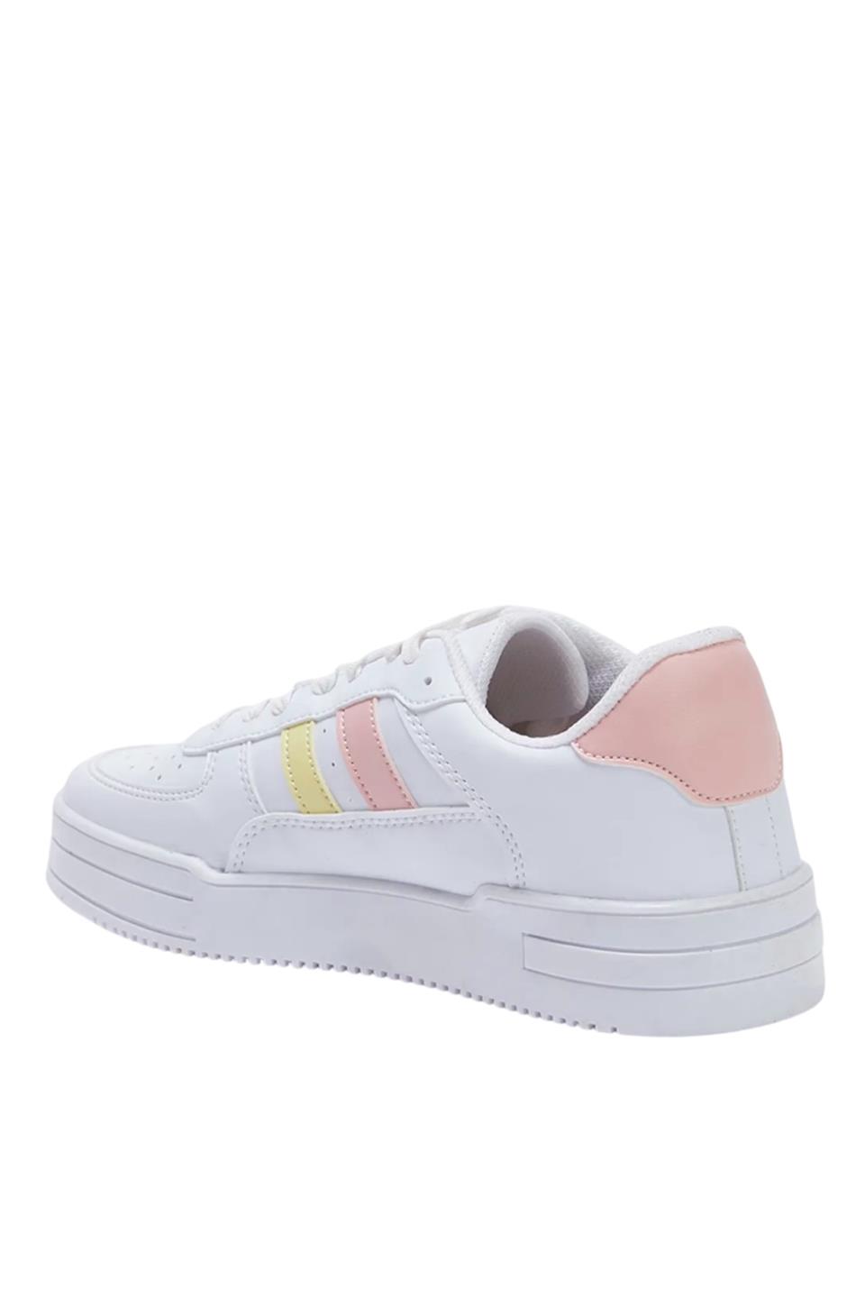 Kadın Sneaker Günlük Spor Ayakkabı BEYAZ - PUDRA