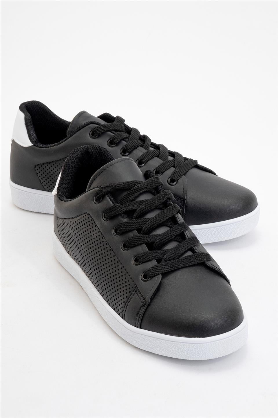 Kadın Spor Sneaker Ayakkabı SİYAH - BEYAZ