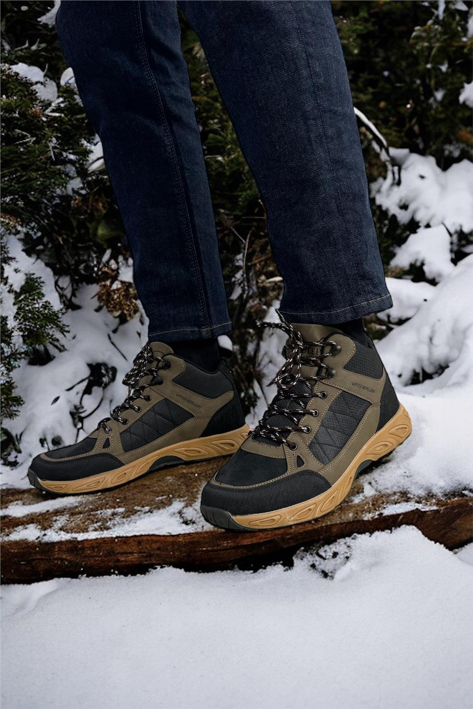 Outdoor Erkek Bot SİYAH - VİZON