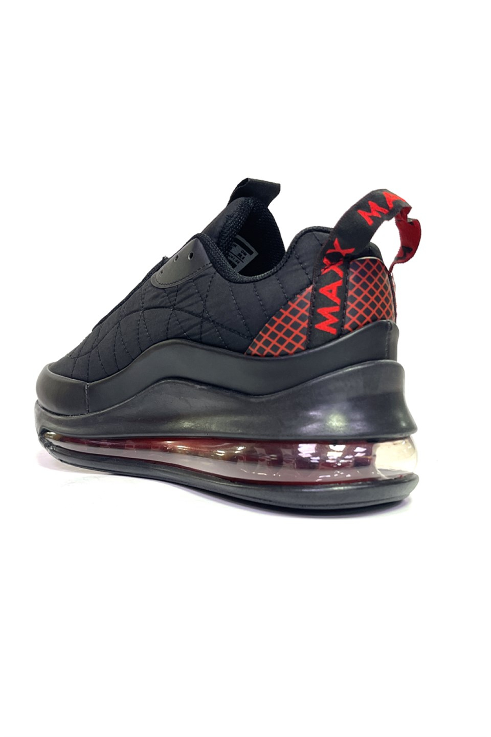 Siyah-Kırmızı Havalı Air Taban Sneakers Erkek Ayakkabı