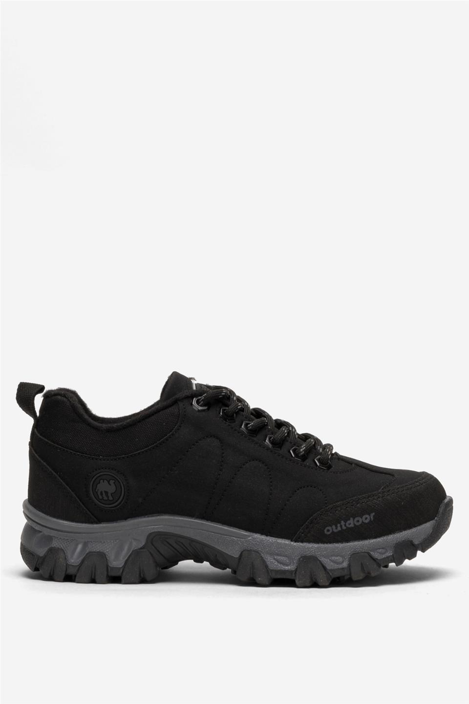 Soğuk Geçirmez Unisex Outdoor Trekking Bot Ayakkabı SİYAH - FÜME