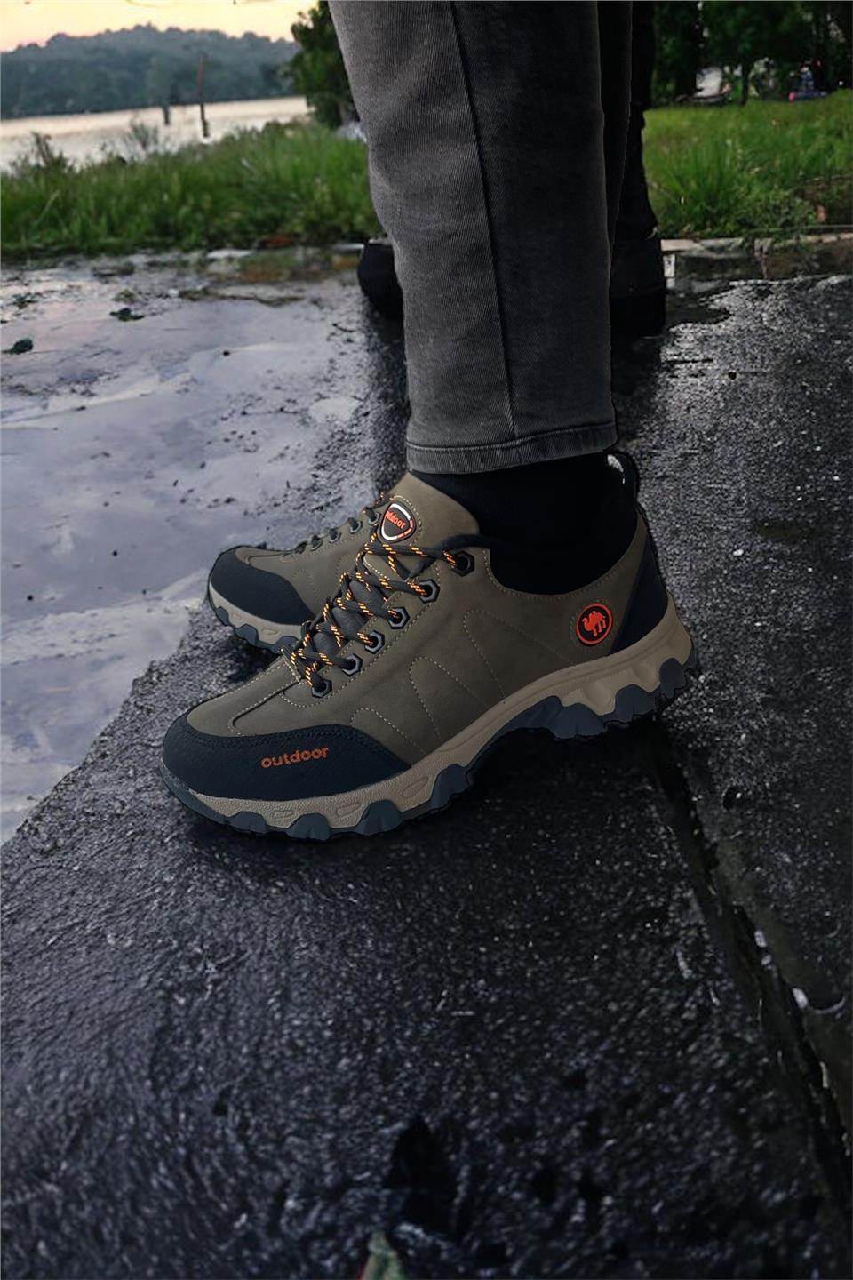 Soğuk Geçirmez Unisex Outdoor Trekking Bot Ayakkabı VİZON