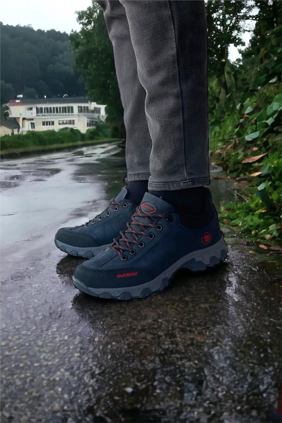 Soğuk Geçirmez Unisex Outdoor Trekking Bot Ayakkabı LACİVERT