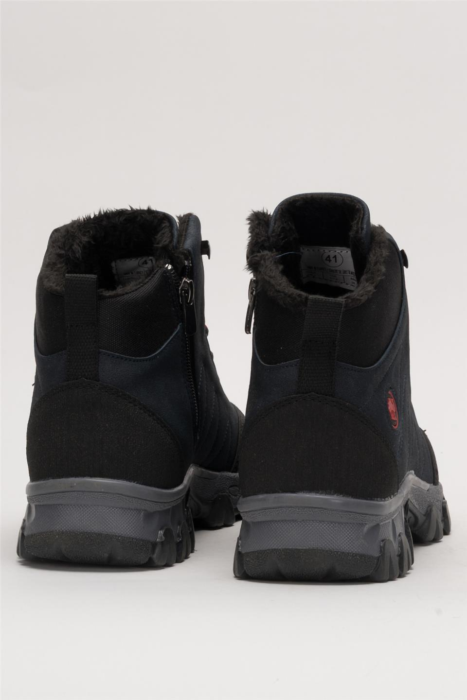 Soğuk Geçirmez Unisex Uzun Outdoor Trekking Bot Ayakkabı LACİVERT