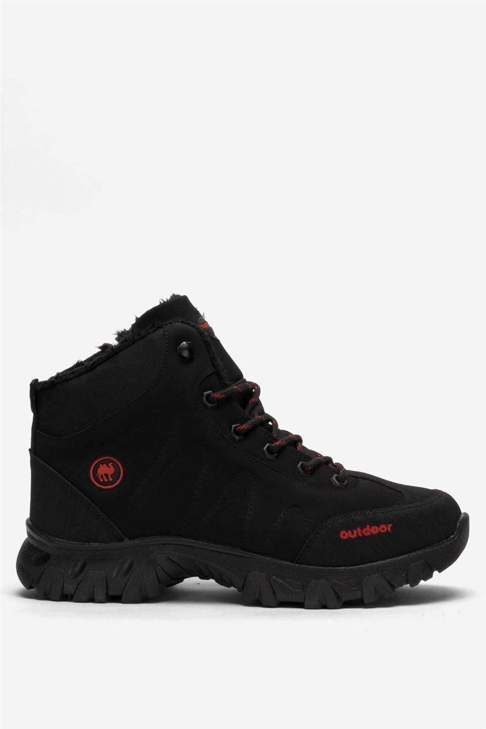Soğuk Geçirmez Unisex Uzun Outdoor Trekking Bot Ayakkabı SİYAH