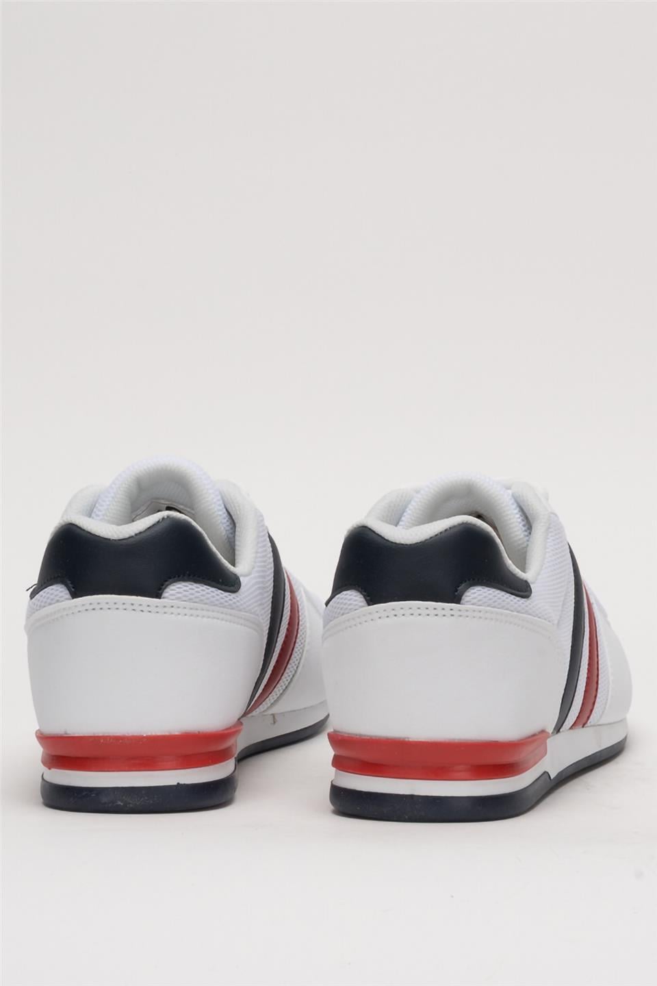 Unisex Airfile İnce Taban Spor Ayakkabı BEYAZ-LACİVERT