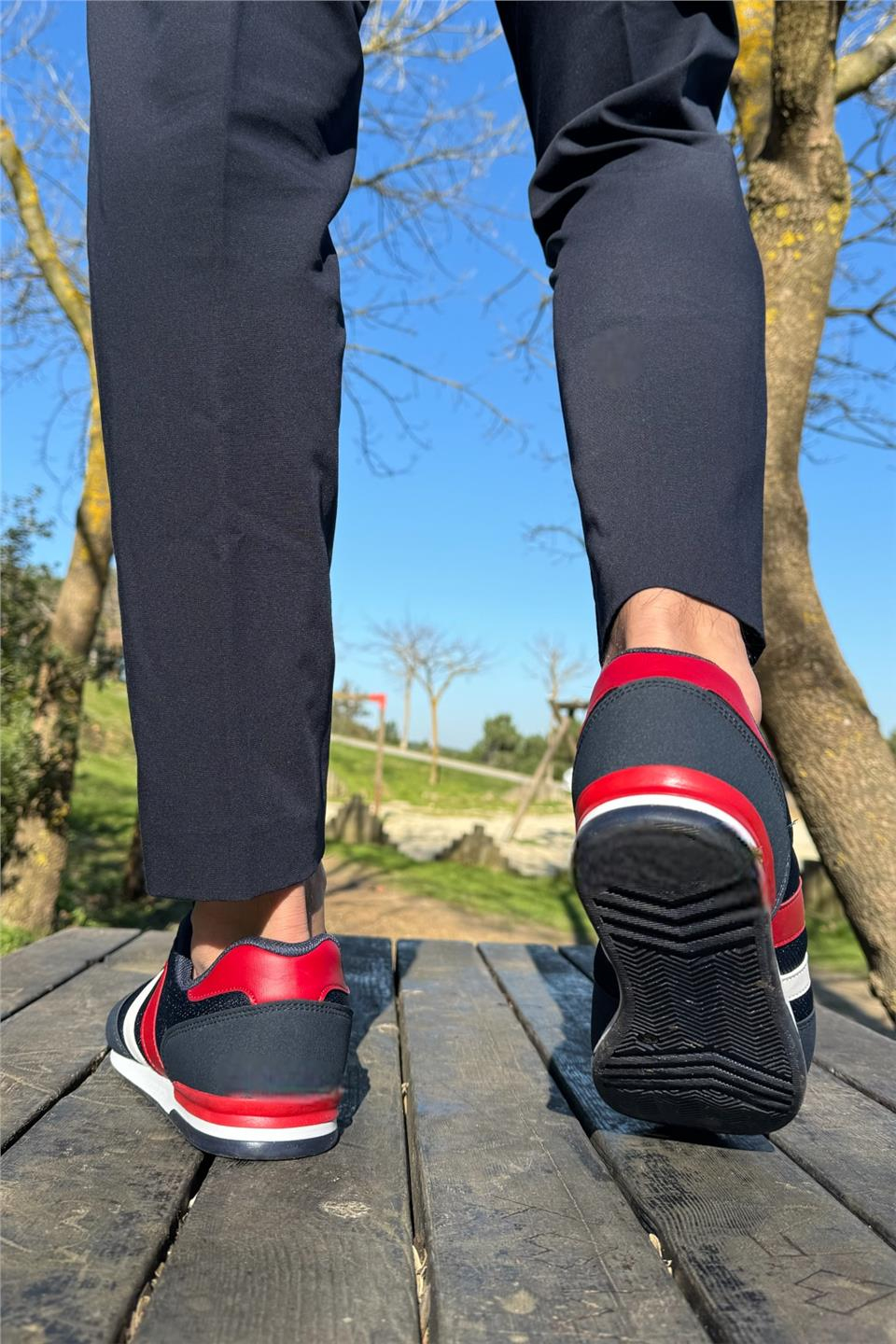 Unisex Airfile İnce Taban Spor Ayakkabı LACİVERT