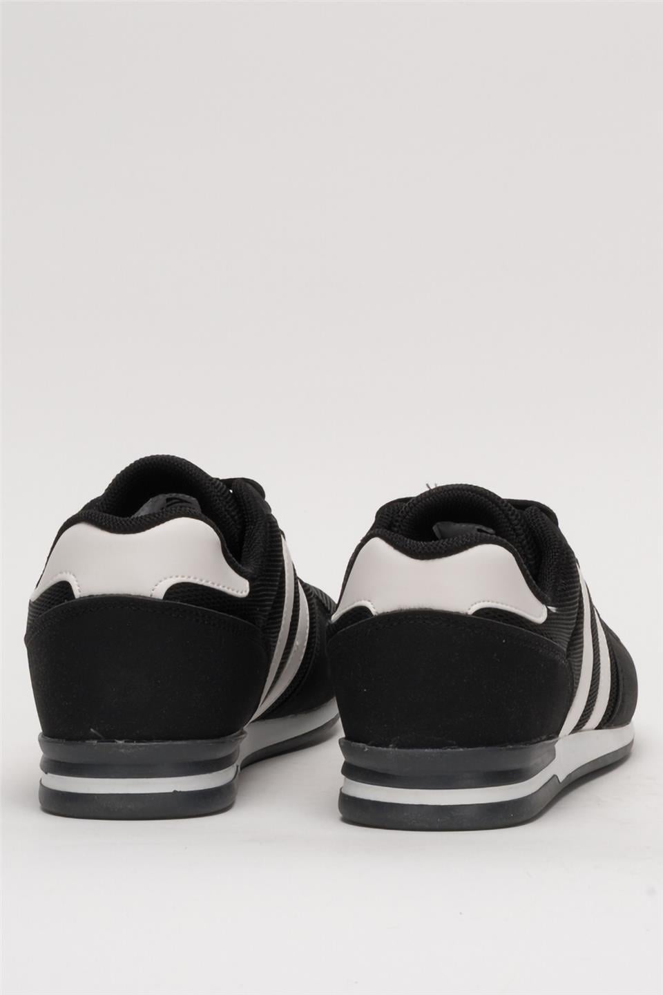 Unisex Airfile İnce Taban Spor Ayakkabı SİYAH-BEYAZ