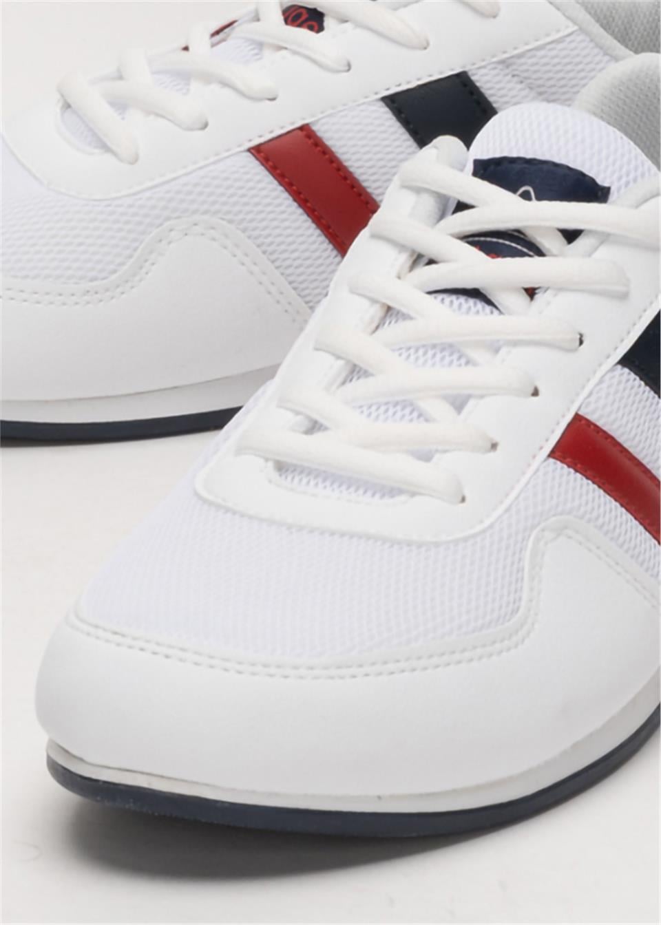 Unisex Airfile İnce Taban Spor Ayakkabı BEYAZ-LACİVERT