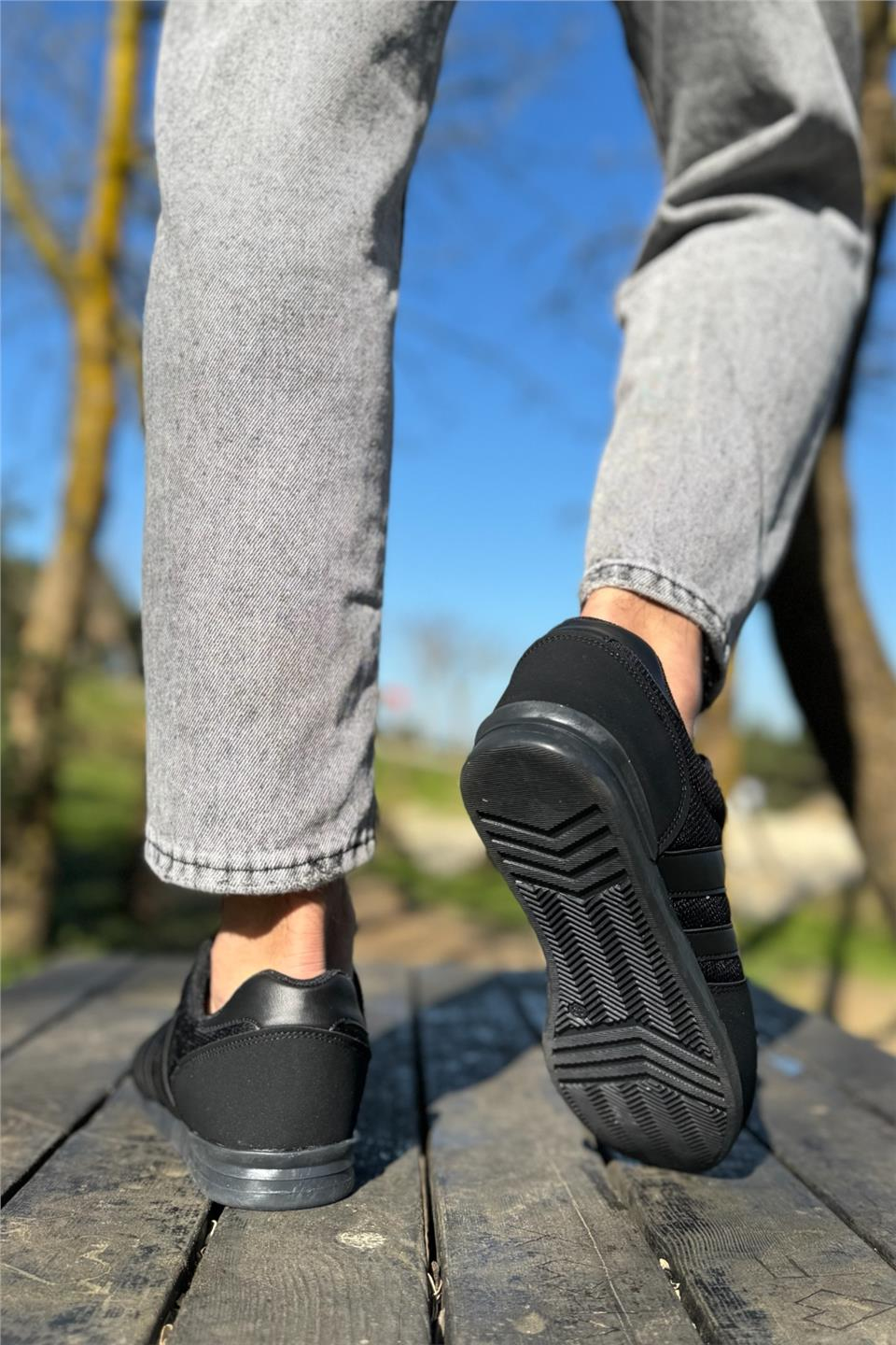 Unisex Airfile İnce Taban Spor Ayakkabı SİYAH