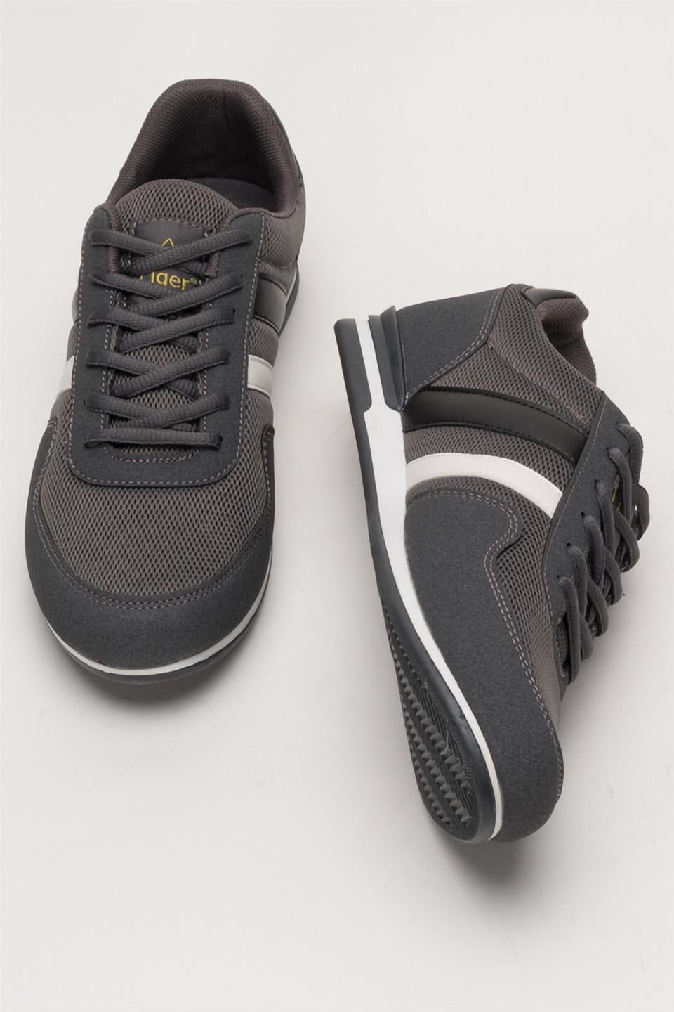 Unisex Airfile İnce Taban Spor Ayakkabı FÜME-SİYAH